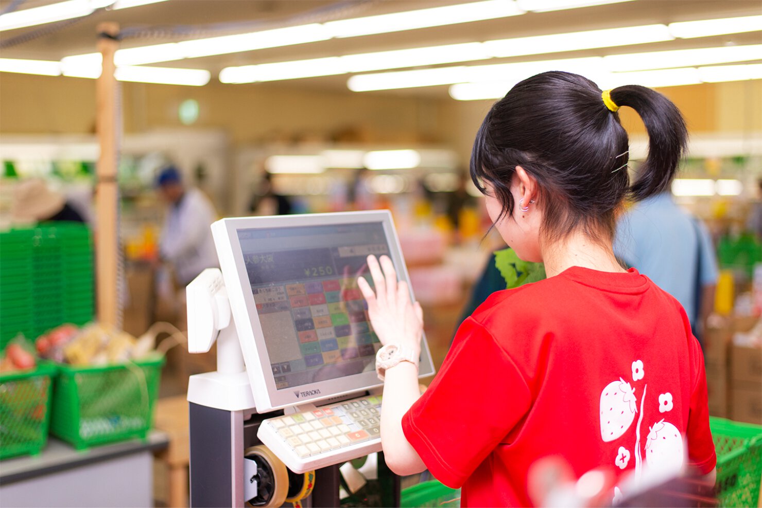 レジ打ちのイメージ写真